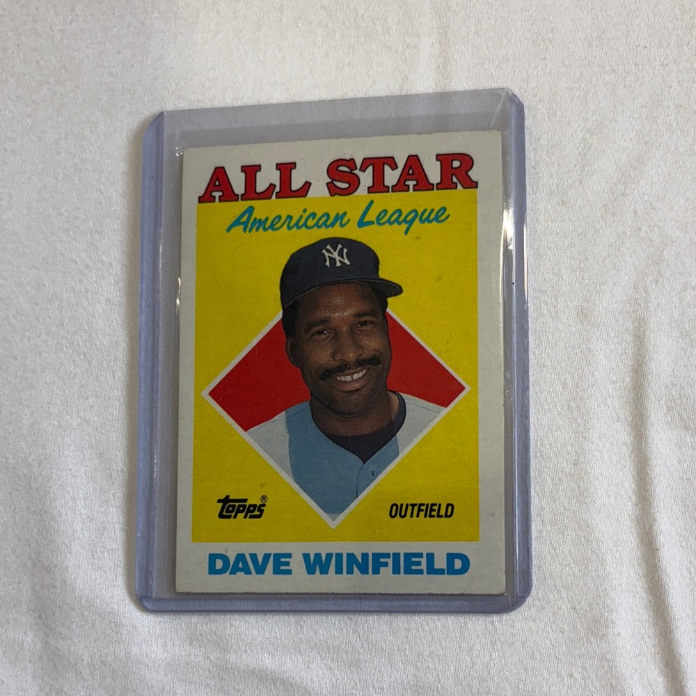 Topps All Star Card with Yellow and Blue Accents
